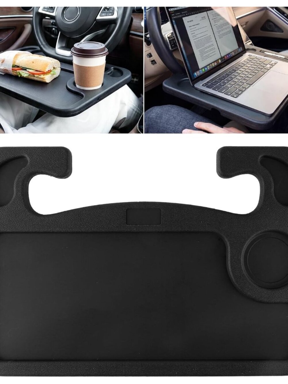 Car Steering Wheel Desk for Laptop,Multipurpose Travel Car Accessories, Car Seat